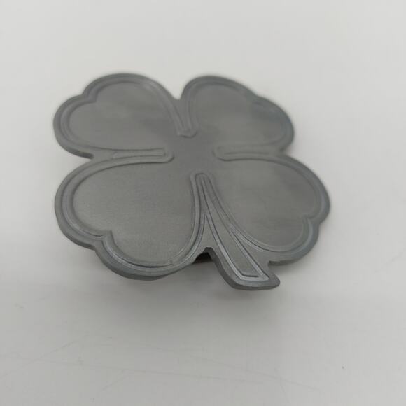 Lucky Shamrock Mens Belt Buckle 4 Leaf Clover St. Patrick's Patty Day Good - Picture 8 of 10